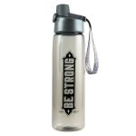 Plastic Water Bottle - Be Strong Black