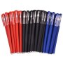 10-PIECE Gel Pen Set: Perfect For Students Exams Office & School - Red Black Water & Carbon Pens