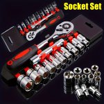 12PCS Socket Set 1 4 Wrench Socket Set Hardware Car Boat Motorcycle Bicycle Repairing Tool