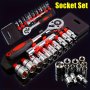 12pcs Socket Set 1/4 Wrench Socket Set Hardware Car Boat Motorcycle Bicycle Repairing Tool