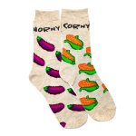 Twin Pack Horny & Corny Adult Anklet Socks - Factory Plaza
