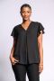 Black Plain Woven Top