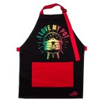 Braai & Beer Aprons Assorted Designs - I Love My Pot Black