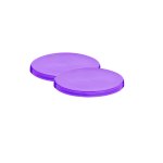 Pp Tub Lid Purple For 35 70 90ML Tub 1X1000