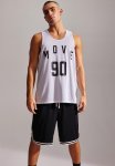 Loose Fit Basketball Shirt In Drymove - White Move 90