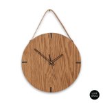 Finn Wall Clock Natural - 300 Mm Black Sleek