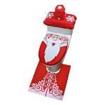 Red Santa Christmas Bathroom Decor 3PC