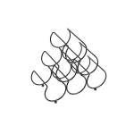 Wine Rack - 6 Bottle Triangle - Black