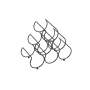 Wine Rack - 6 Bottle Triangle - Black