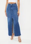 Sissy Boy Ciara: Maxi Denim Skirt - Light Vintage