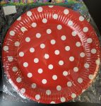 Polka Dot Red Plates