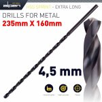 ALPEN HSS Drill Bit - 4.5mm, 235 x 160, Extra Long