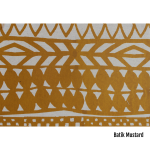 Mustard Printed Napkin Set - Batik