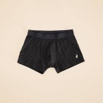 Polo Mens Plain Knite Boxer In Black - Black 3XL