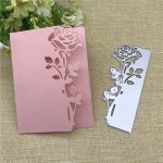 1PC Metal Die Cut Metal Cutting Die For Paper Card Making Scrapbooking Diy Cards Photo Album Craft Decorations Rose Leaves Borde