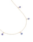 Goldair Gold Enamel Evil Eye Necklace