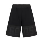 Band Logo Nylon Mix Sweatshorts -black