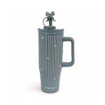 Stripe Design 1.2LT Flask Green