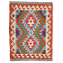 Rugs Of Persia / 90 X 60CM Afghan Hand Knotted Sea Blue & Multi Kilim Rug
