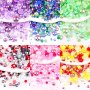 Sncrystal 500PCS Mixed Acrylic Rhinestones And Half Round Pearls Set 2MM-10MM Assorted Ab Colors Flatback Non-hotfix Crystal Gems For Nail Art Jewelry Diy Decorations