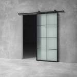 Glass Barn Door D04 - 2100 X 1020 X 25MM Reeded Glass