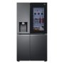 LG 611L Matte Black Instaview Thinq Side By Side Fridge