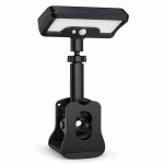 Solar LED Motion Sensor Clamp Light With Adjustable Dual-side Lighting