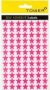 Stars Stickers - Fluorescent Pink 2 Sheets - 175 Stickers