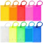 10 Pack Luggage Tags For Suitcases Airplane Travel Essentials For Flying International Travel Must Haves And Luggage Accessories