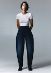 Barrel High Jeans - Blue