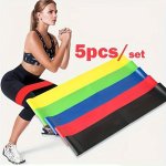 5PCS Premium Tpe Resistance Bands Set - Durable Portable & Versatile For Yoga Pilates Strength Training & Weight Loss Workouts