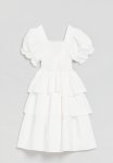 PoP Candy Smock Tiered Dress - White