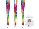 Satin Lanyard With Crocodile Clip - Sample
