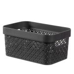 Curver By Keter Terrazzo 4.5L Storage Basket Black