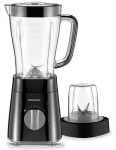 Kenwood 1.5L Stainless Steel Blender With Mill Black 500W - BLP16.150BK