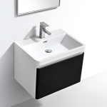 Milan 600 Black – Cabinet + Basin