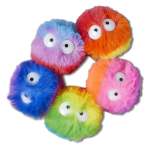 Fuzzy Puff Characters 5 Jibbitz Pack