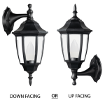 Convertible Up Or Down Facing Lantern L340 Black