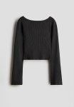 Ribbed Jumper - Charcoal