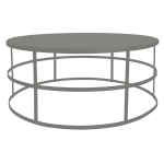 Ritter Coffee Table With Fixed Top - Dark Admirality Grey