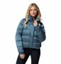 - Women's Amaze Puff Hooded Jacket - Everblue High Shine