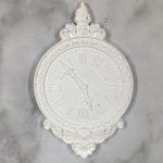 JP701 White Resin Victorian Wall Clock