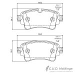 Stone Brake Pad Set Rear SP92340