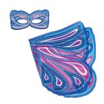 Blue Fairy Wings And Mask