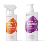 Natural Hand Care Pack 1 X Hand Sanitizer 250 Ml And 1 X Neroli & Tangelo Handwash Liquid 500ML