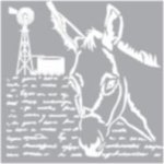 Stencil Donkey & Mill