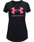 Girls' Ua Sportstyle Graphic Short Sleeve - BLACK-002 Yxl