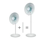 Mellerware Fan 2 In 1 Stand & Pedestal Plastic White 40CM 50W