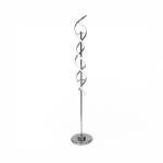 Swirl Design LED Floor Lamp Black