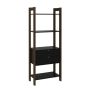 Colomba Shelf And Storage Cabinet-home/office-black/walnut
